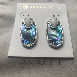 RARE Kendra Scott Emmy earrings w Abalone + WMOP
